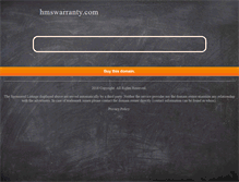 Tablet Screenshot of hmswarranty.com